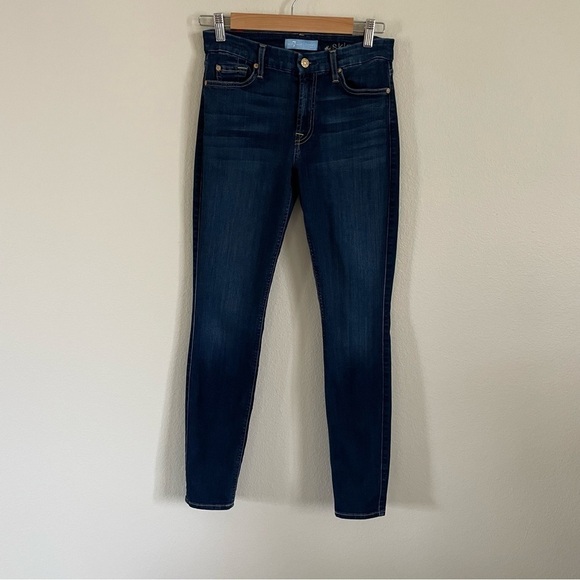 7 for all mankind B(air) the Skinny Dark Blue Jeans Denim Size 28 - Picture 1 of 8